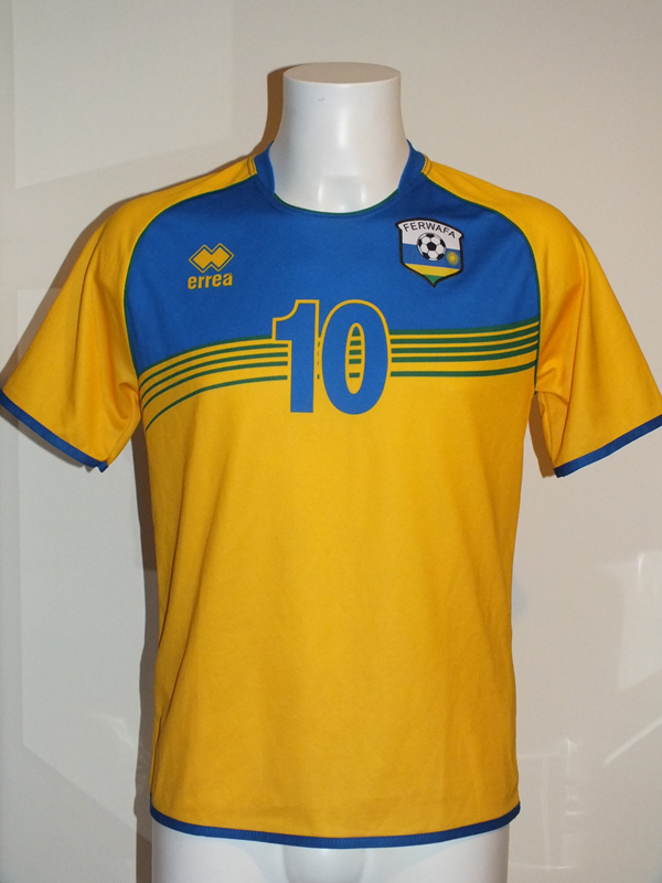 visit rwanda football shirt
